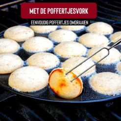 Rednas Poffertjespan Pakket - Incl. Luxe Giftbox - Incl.Bakkwast/Vork/Doseerfles - RVS/Gietijzer 13 Rednas Poffertjespan Pakket - Incl. Luxe Giftbox - Incl.Bakkwast/Vork/Doseerfles - RVS/Gietijzer -Keukenpotten Winkel 1200x1200 757