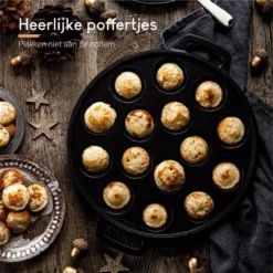 Ocina Poffertjespan Accessoires Set - Doseerfles - Poffertjes Spuitfles - 6x Poffertjes Vork - Kwast - Siliconen Kwast - Bakkwast - Gratis Poffertjes E-Book -Keukenpotten Winkel 1200x1200 781