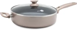 GreenPan Cambridge Hapjespan Met Deksel 28cm - Brons - Inductie - PFAS-vrij -Keukenpotten Winkel 1200x475