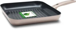 GreenPan Cambridge Inductie Grillpan - Ø 28 Cm - PFAS-vrij - Brons -Keukenpotten Winkel 1200x488 1