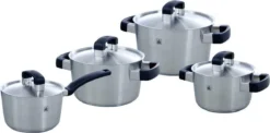 BK Conical Cool Pannenset - 4-delig - RVS – Geschikt Voor Alle Warmtebronnen -Keukenpotten Winkel 1200x595 1