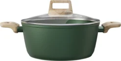 Forest, Braadpan Met Deksel – Ø 16 Cm – 100% Gerecycled Aluminium – Geschikt Voor Alle Warmtebronnen - Duurzame Pan – PFOA Vrij – Sudderpan – Stoofpan – 2.5 L