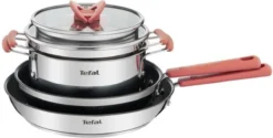 TEFAL G720S604 6-delige Stapelbare Pannenset OPTI'SPACE - RVS - Alle Kookplaten Inclusief Inductie -Keukenpotten Winkel 1200x609 3