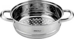 Kinghoff 1536 - Inzet Stoompan - Groentestomer - Vleesstomer - Ø24 X 8.5 Cm -Keukenpotten Winkel 1200x648 3