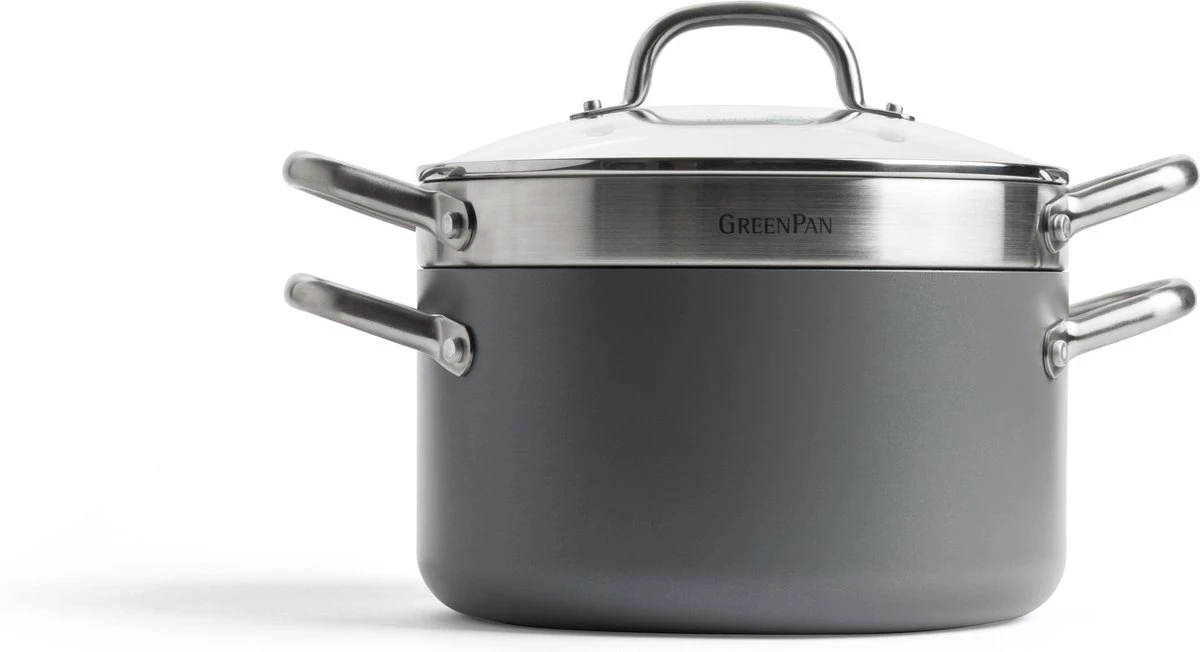 GreenPan Mayflower Pro Pannenset - 10-delig - Grijs - Inductie - PFAS-vrij 6 GreenPan Mayflower Pro Pannenset - 10-delig - Grijs - Inductie - PFAS-vrij - Afbeelding 6