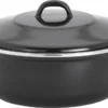 Lite-Body - Emaille - Magnus Braadpan 28cm/3,5l Met Deksel - Inductie - Zwart