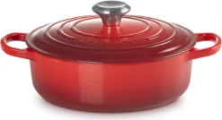 Le Creuset - Gietijzeren - Lage Braadpan - 24cm - Kersenrood 34 Le Creuset - Gietijzeren - Lage Braadpan - 24cm - Kersenrood -Keukenpotten Winkel 1200x653 1