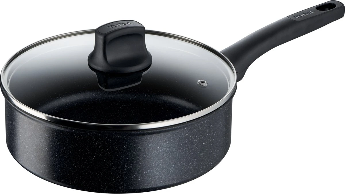 Tefal Black Stone Hapjespan - Ø 24 Cm 1 Tefal Black Stone Hapjespan - Ø 24 Cm