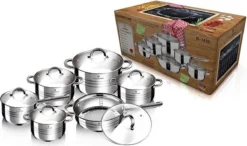 Blaumann 12-delige Roestvrijstalen Pannenset