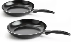 VitaVerde Expert Koekenpannenset Ø 24cm + Ø 28cm - Zwart - Inductie - PFAS-vrij