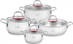 Karaca Emirgan Pannenset - 8 Delig - Geschikt Voor Inductie -Keukenpotten Winkel 1200x730 1