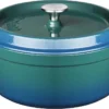 Sola Braadpan Gietijzer - Ø 24 Cm - Blauw/groen - Gietijzer - Extra Zware Bodem