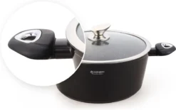 Edënbërg Black Line - 15-delige Luxe Pannenset Van Gesmeed Aluminium -Keukenpotten Winkel 1200x753