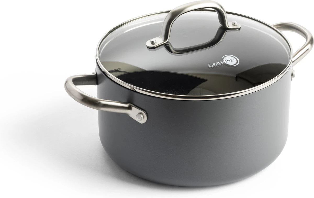 GreenPan Mayflower Pro Pannenset - 10-delig - Grijs - Inductie - PFAS-vrij 9 GreenPan Mayflower Pro Pannenset - 10-delig - Grijs - Inductie - PFAS-vrij - Afbeelding 9