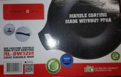 Royalty Line Marble Coating Wok - Met Glazen Deksel - Zwart - 30 Cm -Keukenpotten Winkel 1200x763 3