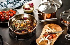 Koekenpan Ø26cm Met Deksel - Inductie - Koper - DUCQ -Keukenpotten Winkel 1200x770 4