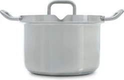 BK Q-linair Master Glas Pannenset - 5-delig - Glazen Deksel - Veilig Afgietsysteem - Inductie -Keukenpotten Winkel 1200x779