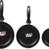 Löwenthal Hoogwaardige Koekenpan Set - 3 Stuks - PFOA Vrije Anti-aanbaklaag - Zwart