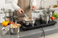 Swiss Pro + Pannenset - 12 Delig - RVS - Roestvrijstalen Kookgerei 18/10 -Keukenpotten Winkel 1200x799 2