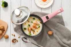 Royalty Line Inductie Pannenset - Luxe 14-delige Pannenset Marmeren Coating - Pannen Met Afneembare Handvaten - Oven-Ready - PFAS-Vrij - Voor Alle Warmtebronnen - Afneembare Koudgrepen - Antiaanbaklaag - Koekenpan Met Glazen Deksels - Roze -Keukenpotten Winkel 1200x799 82