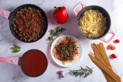 Royalty Line Inductie Pannenset - Luxe 14-delige Pannenset Marmeren Coating - Pannen Met Afneembare Handvaten - Oven-Ready - PFAS-Vrij - Voor Alle Warmtebronnen - Afneembare Koudgrepen - Antiaanbaklaag - Koekenpan Met Glazen Deksels - Roze -Keukenpotten Winkel 1200x800 153