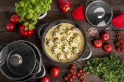 Smile 10-Delige Pannenset - Anti Aanbaklaag - Vaatwasser Bestendig - Zwart - MGK-17 -Keukenpotten Winkel 1200x800 165