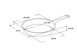 GreenPan Essentials Pannenkoekenpan 24cm - Zwart - Inductie - PFAS-vrij -Keukenpotten Winkel 1200x800 195