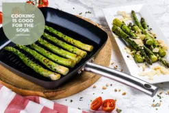 ISENVI Murray Keramische Grillpan 26 CM - RVS Greep -Keukenpotten Winkel 1200x800 229