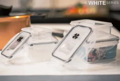 The White Series - Keramische Pannenset Met Glazen Deksels - Inclusief Set Vershoudbakjes - Zwart -Keukenpotten Winkel 1200x813 6