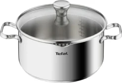 Tefal Duetto 3-delige Kookset - Steelpan Ø 16 Cm, Kookpan Ø 20/24 Cm -Keukenpotten Winkel 1200x815