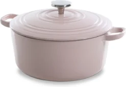 BK Bourgogne Braadpan Ø 24 Cm - Roze - Gietijzer - Inductie