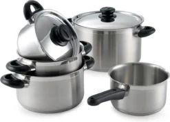 BK Karaat+ Pannenset - 5-delig - RVS – Geschikt Voor Alle Warmtebronnen