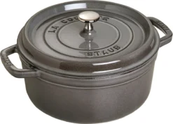 Staub Cocotte - Rond - 24 Cm - Grafietgrijs -Keukenpotten Winkel 1200x865 5