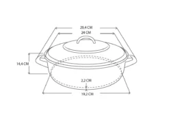 BK Fortalit Braadpan Ø 24 Cm / 2,5L - Emaille - Inductie -Keukenpotten Winkel 1200x881 4