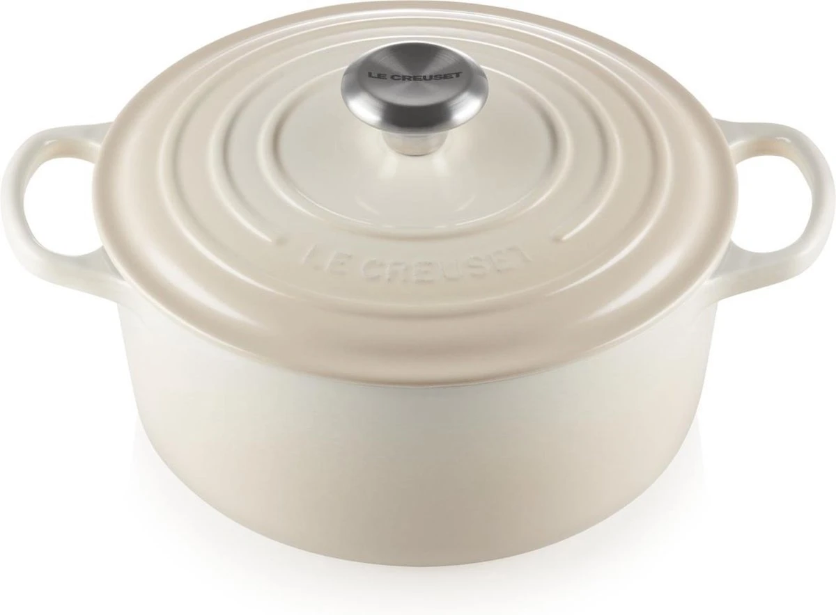 Le Creuset Braadpan Signature Meringue - ø 24 Cm / 4.2 Liter 1 Le Creuset Braadpan Signature Meringue - ø 24 Cm / 4.2 Liter