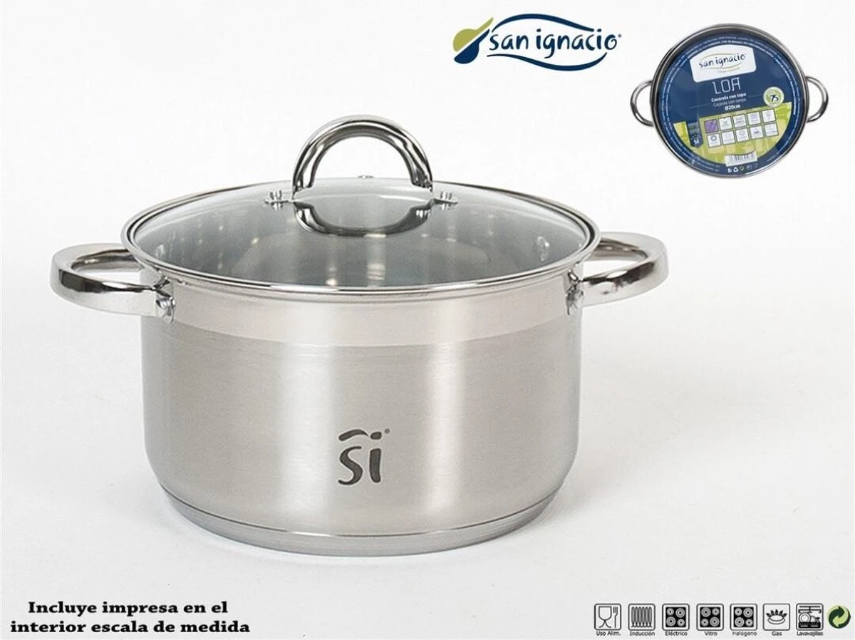 Luxe Kleine RVS Kookpan/pan Loa Met Glazen Deksel 20 Cm 3,9 Liter - Kookpannen/sauspannetje - Koken - Keukengerei 2 Luxe Kleine RVS Kookpan/pan Loa Met Glazen Deksel 20 Cm 3,9 Liter - Kookpannen/sauspannetje - Koken - Keukengerei - Afbeelding 2