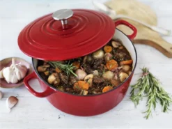BK Bourgogne Braadpan Ø 24 Cm - Rood - Gietijzer - Inductie -Keukenpotten Winkel 1200x900 70