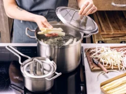 BK Q-linair Master Glas Pannenset - 5-delig - Glazen Deksel - Veilig Afgietsysteem - Inductie -Keukenpotten Winkel 1200x900 9