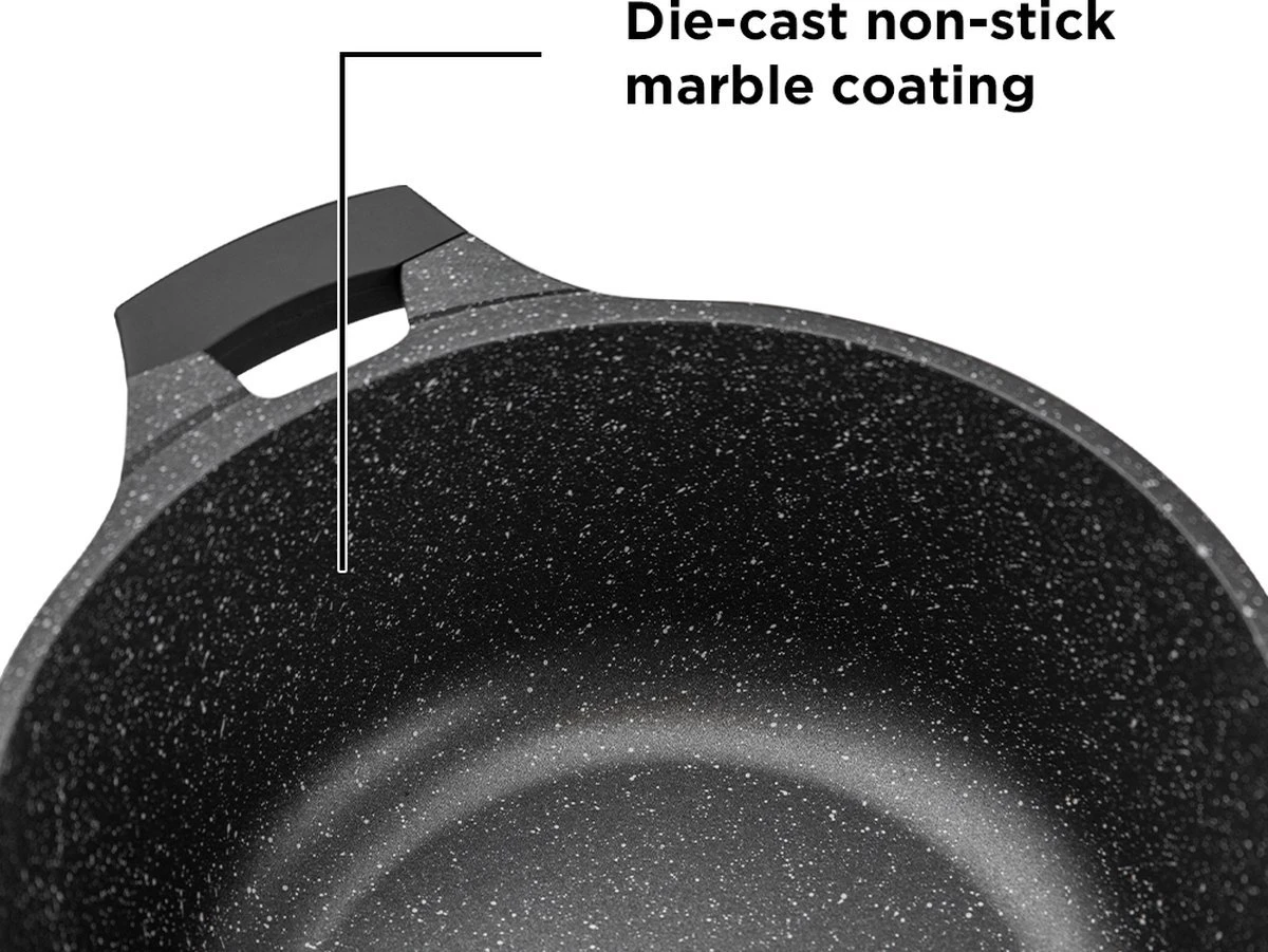 Herenthal Pannenset Inductie - Luxe 10-delige Koekenpan Inductie - Voor Alle Warmtebronnen - Pannen Met Glazen Deksels En Koudgrepen - Rood / Zwart- 6 Pannen 2 Herenthal Pannenset Inductie - Luxe 10-delige Koekenpan Inductie - Voor Alle Warmtebronnen - Pannen Met Glazen Deksels En Koudgrepen - Rood / Zwart- 6 Pannen - Afbeelding 2