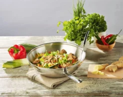 Demeyere Wok - Ø 30 Cm - Vlakke Bodem -Keukenpotten Winkel 1200x946