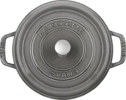 Staub Cocotte - Rond - 24 Cm - Grafietgrijs -Keukenpotten Winkel 1200x958 3
