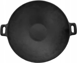 Cast Iron Wokpan / Wadjan Gietijzer - ø 31 Cm - Zonder Anti-aanbaklaag -Keukenpotten Winkel 1200x975