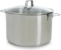 BK Bistro Soeppan Ø 24 Cm - RVS - Glazen Deksel - Inductie
