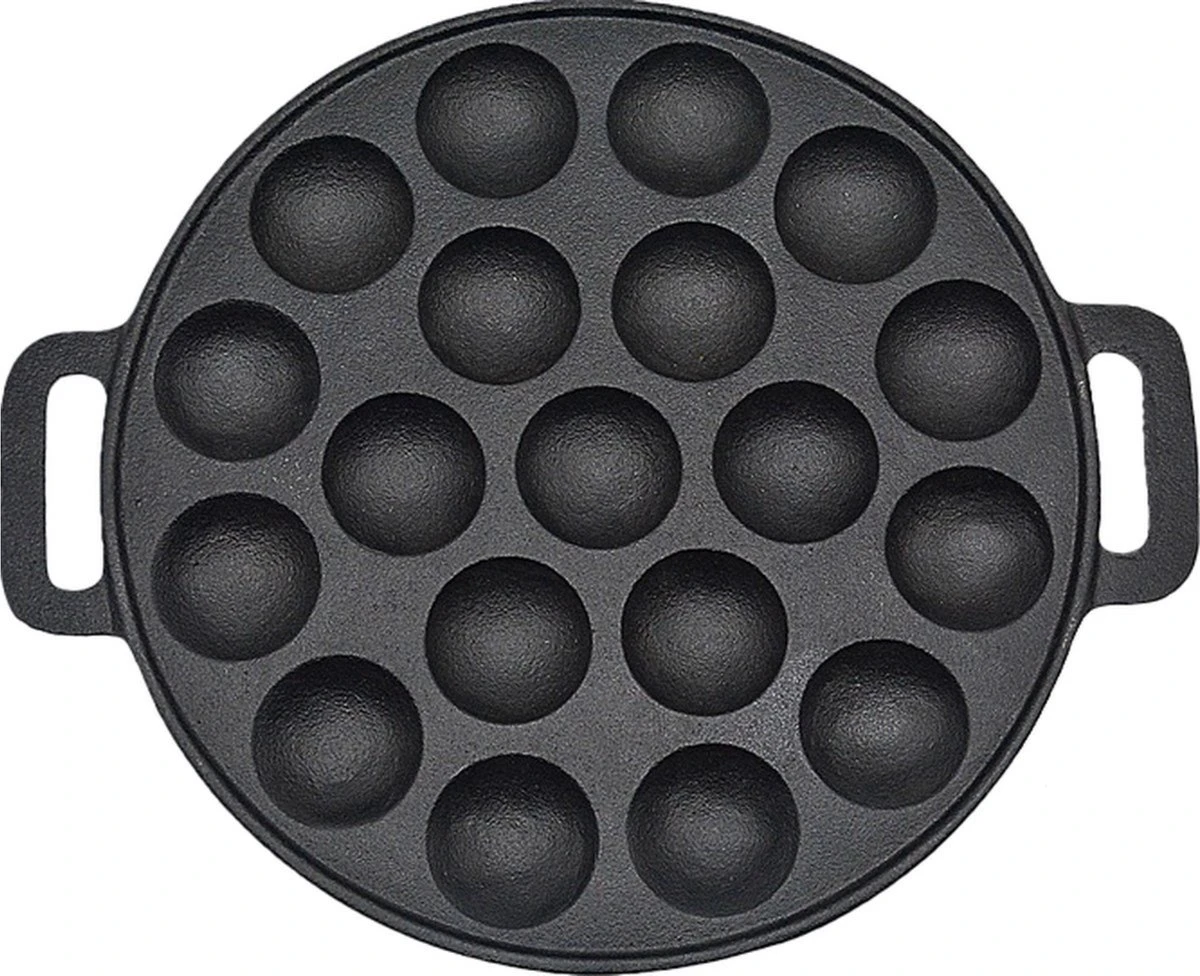 Kicinn Poffertjespan - Poffertjesmaker - Poffertjespan Inductie - Ø 24 Cm - 19 Poffertjes - Inclusief Handvaten 1 Kicinn Poffertjespan - Poffertjesmaker - Poffertjespan Inductie - Ø 24 Cm - 19 Poffertjes - Inclusief Handvaten