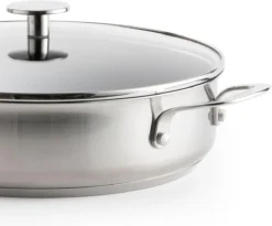 KitchenAid Stainless Steel Hapjespan Met Glazen Deksel ø28cm - RVS - Inductie - Anti-aanbak -Keukenpotten Winkel 1200x995 4