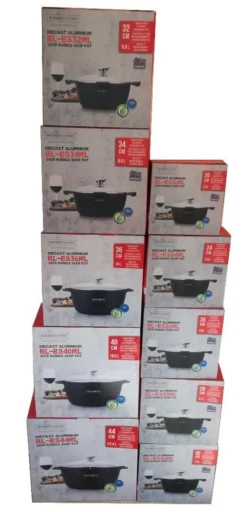 Royalty Line - Marble Soep/braadpan - Met Glazen Deksel Zwart - 24 CM. RL-BS24ML -Keukenpotten Winkel 579x1200 1