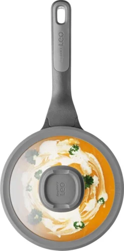BergHOFF Steelpan Met Deksel Stone 18 Cm - Leo -Keukenpotten Winkel 595x1200