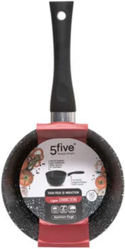 5Five - Steelpan/sauspan - Alle Kookplaten Geschikt - Zwart - D16 Cm 10 5Five - Steelpan/sauspan - Alle Kookplaten Geschikt - Zwart - D16 Cm -Keukenpotten Winkel 604x1200