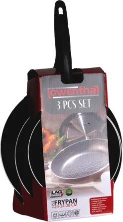 Löwenthal Hoogwaardige Koekenpan Set - 3 Stuks - PFOA Vrije Anti-aanbaklaag - Zwart 12 Löwenthal Hoogwaardige Koekenpan Set - 3 Stuks - PFOA Vrije Anti-aanbaklaag - Zwart -Keukenpotten Winkel 667x1200