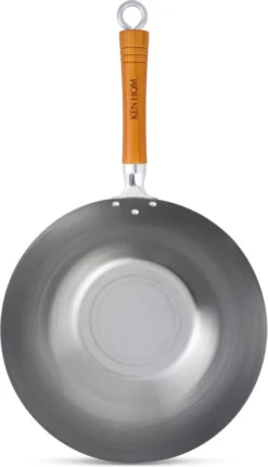 Ken Hom Classic Wok - Ø 32cm In Koolstofstaal En Houten Greep -Keukenpotten Winkel 690x1200 1